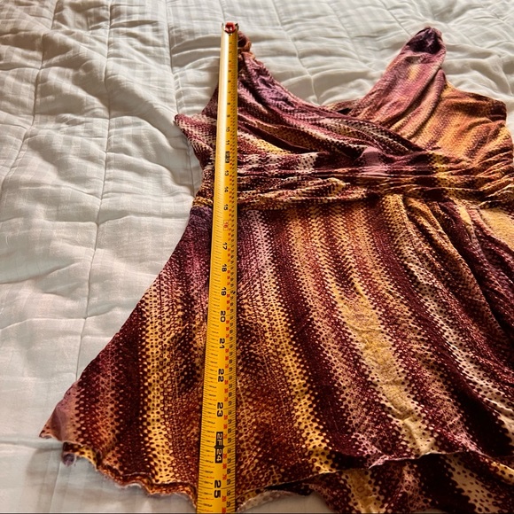 Anthropologie/A Common Thread Boho Faux Wrap Top - Picture 7 of 9